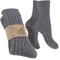 Celodoro Damen & Herren Natur Wollsocken mit Alpaka Wintersocken (1 Paar) - Grau 39-42