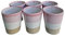 PintoCer - 6 bicchieri in ceramica di gres, bicchieri d'acqua, bevande e succhi di frutta, 250 ml, design elegante, perfetti per casa, ristorante e feste, lavabili in lavastoviglie