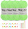 Doxiru 4er-Pack 100 g T-Shirt-Garn-Set, Garn zum Stricken, Stoff, Strickgarn, Baumwollgarn, weiches großes Garn, Häkelgarn-Set zum Stricken, Häkelgarn, Webzubehör (grün)