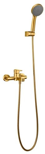 IMEX BDR001-4OC ROMA Kit Baño/Ducha Monomando Oro Cepillado