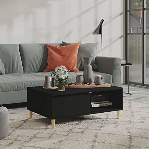 ARKEM Couchtisch Schwarz 90x60x35 cm Holzwerkstoff Tische FüR Wohnzimmer Living Room Table Couchtische Coffee Table 805996