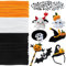 VntMQP Chenille-Faden-Set, Pfeifenreiniger-Set, bunt, zum Basteln, 30 cm x 6 mm Pfeifenreiniger, geeignet für Blumen, kleine Tiere, Halloween, Weihnachten DIY-Kunstwerke (Halloween-Set)