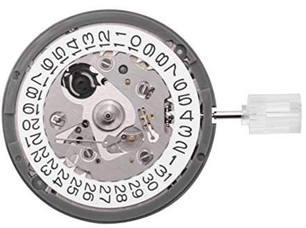 Ronlok NH35 Uhrwerk Tag Datum Set Mechanische Automatikuhr mit Genauigkeit, silber / schwarz