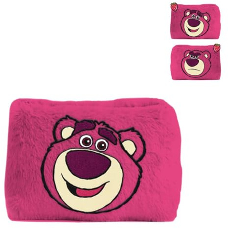 Pyramid International Toy Story Lotso Faces Fuzzy Pencil Case, Soft Plush Stationery Pouch for School or Office, One Size