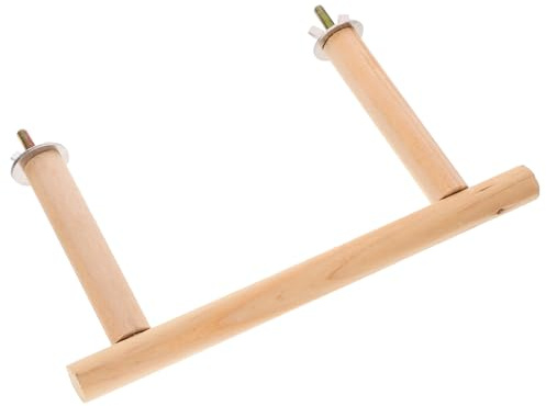 Toyvian Vogelsitzstange Aus Holz Mit Plattform Als Käfig Zubehör Für Wellensittiche Papageien Und Finken Zum Spielen Trainieren Und Ausruhen Im Vogelkäfig