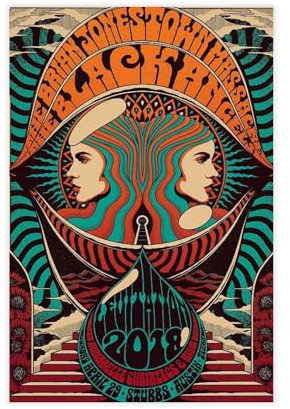 GAHCWB Das BJM Gig-Poster auf Leinwand, Schlafzimmer, Dekoration, Landschaft, Büro, Raumdekoration, Geschenk, 20 x 30 cm