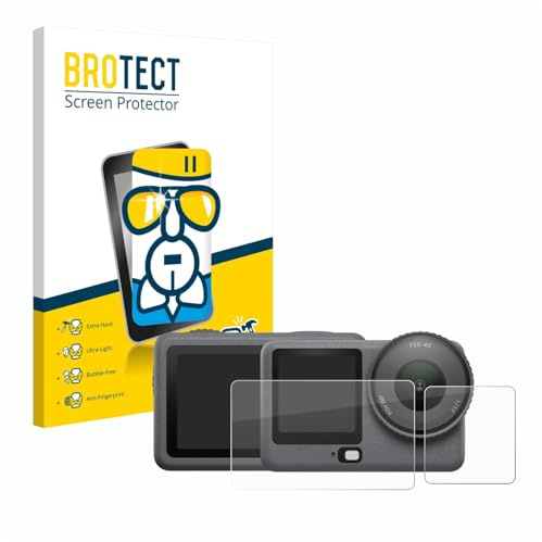 BROTECT Schutzglas für DJI Osmo Action 6 | Transparenter Displayschutz Made in Germany Schutzfolie Panzer Folie Glas 9H Anti-Fingerprint Einfache Montage Clear