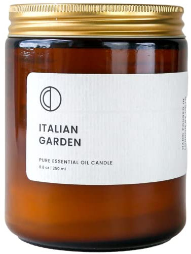 OCTŌ Italian Garden Salbei + Orange + Rosmarin | Duftkerze mit sojawachs und naturreinen ätherischen ölen 250ml