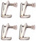 4 Stück Violine Feinstimmer Violine Geige Saitenhalter Violine Feinstimmer, String Teller Ersatzteile für 3/4 4/4 Violine