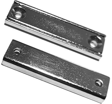 LeBigMag® | 2 extrem Starke Neodym Mini Magnetleisten | 5 cm lang | 1,35 cm breit | 27 kg Haftkraft | zum anschrauben