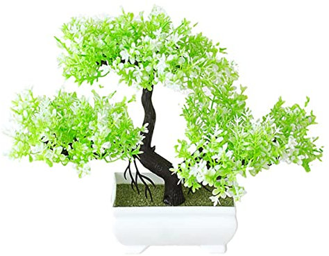 Verve Jelly Artificial Bonsai, Simulation Pine Potted Plant, Desk Display, Fake Tree Pot Ornaments, for Office Home DIY Decorative