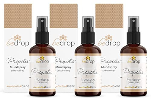 bedrop | Propolis Extrakt Spray als Mundspray | alkoholfrei & wasserlöslich - 30ml | Für Kinder & Tiere geeignet (Reine Imker Qualität, Ohne Alkohol, Keine Zusatzstoffe) (3x 30ml (Sparpreis))