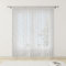 HOME ZEN HOUSEHOLD LINEN Tenda ZANZARIERA Mosquito Rete FITTA con Frange E Anelli Inclusi retinata (150X250CM, BIANCO)