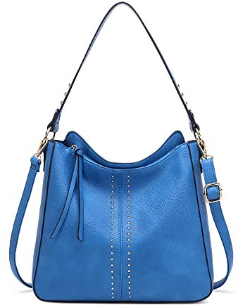 Montana West Hobo Tasche für Frauen Handtaschen Crossbody Leder Geldbörse Damen Chic Umhängetasche, Blau