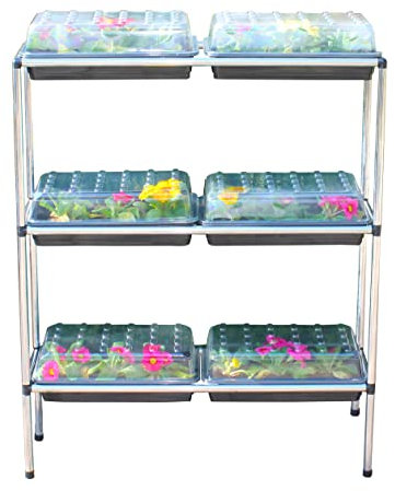 Gardening Naturally Aluminium Seed Tray Stand, No Trays