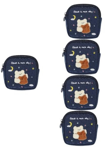 ABOOFAN 5stücke Cotton Period Bag Für Damen Praktische Und Tragbare Aufbewahrung Für Hygieneartikel Kosmetik Und Kleinigkeiten Für Schule Büro Und Unterwegs Süßes Design Mit Kleinen