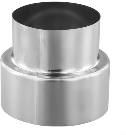 Réducteur de conduit de cheminée en acier inoxydable (Ø 100 mm/Ø 80 mm)
