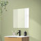 ML-Design Badspiegel, Weiß, Spiegel 60 x 60 cm, Glas, Rahmenlos Badezimmerspiegel, Quadratische Wandspiegel, Badezimmer Spiegel, Dekospiegel, Einfache Montage, Wandmontage, Deko Spiegel