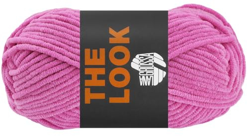 LANA GROSSA The Look | Samtig weiches und stabiles Chenillegarn | Handstrickgarn aus 100% Polyester | 100g Wolle zum Stricken & Häkeln | 120m Garn FB27