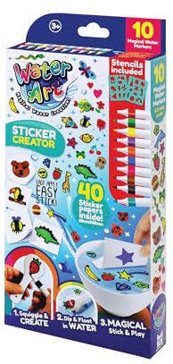 Water Art 10 Pack Sticker Set Magical Sticker Creation