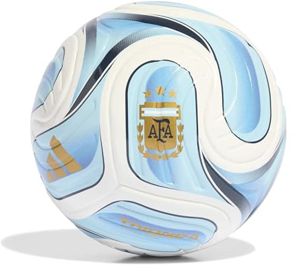 adidas Unisex-Adult Wc26 Mini Home Argentina Football Federation, White/Icey Blue/Light Blue, 1