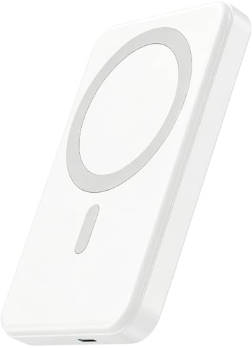 Inalámbrico Power Bank, Magnético Batería Externa 10000mAh, 20W Carga Rapida Slimmest Bateria Portátil Powerbank USB C Input & Output, Cargador Inalámbrico para iPhone 17 16 15 14 13 12 Series Galaxy