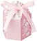 Kleenes Traumhandel Romantische Gastgeschenkboxen - 30er Set in Rosa - 8x6x6 cm, Perfekt für Taufe, Geburt & Hochzeitszeremonien