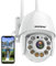 BOAVISION Caméra de sécurité extérieure, WiFi IP sans Fil, système de sécurité Domestique, Vue à 360°, détection de Mouvement, Suivi Automatique, Conversation bidirectionnelle, HD 1080p panoramique