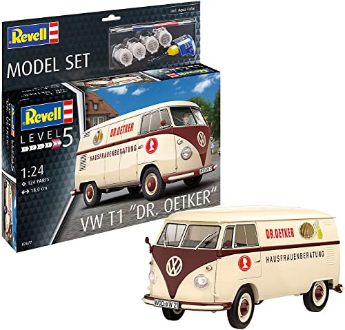 Revell 67677 Volkswagen T1 Bus Dr. Oetker Model Set 1:24 Scale 67677-Volkswagen Modellset