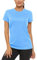 TACVASEN Damen Rashguard Sport T-Shirt O-Ausschnitt Classic Slim Fit Short-Sleeve Casual Sommer (S, Wasserblau)