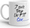 Kalféa Mug humour je suis trop un petit con et j'assume doigt d'honneur Tasse drôle homme idée cadeau Noël anniversaire fête famille collègue ami mari copain garçon fiancé pote