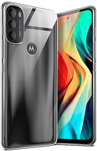 moex für Motorola Moto G71 5G Hülle Durchsichtig, Silikon Handyhülle Transparent, Clear Case Ultra Slim, Backcover Schutzhülle Dünn, Silikonhülle Minimalistisch, Aero Case, Klar