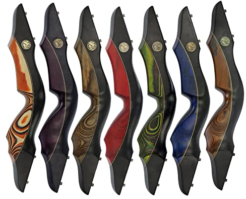 Mittelstück DRAKE ARCHERY Elite Chameleon - 15 Zoll, elegant, Hochwertig, für Chameleon Wurfarme, Recurvebogen zusammenstellen (Ruby Red)