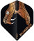 RED DRAGON Hardcore Peter Wright Schwarze und bronzene Schlange Premium Standard Dartflug - 3 Set pro Packung (insgesamt 9 Dart-Flights)