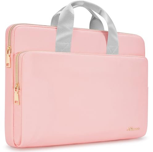 KIZUNA 13.3 Zoll Laptoptasche Notebook Tasche Laptop 13 für MacBook Pro 14 M3/14 Lenovo IdeaPad Flex 5i/ThinkPad X1 Carbon/14.4 Surface Laptop Studio 2/Huawei/Swift Go 14 Hülle Bag Sleeve,Rosa