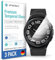 smartect Vetro Temperato [3 Pezzi, Clear] compatibile con Samsung Galaxy Watch 6 Classic 43mm, Pellicola Protettiva HD Anti Graffio, Senza Bolle, Durezza 9H, 0.3mm Ultra Trasparente, Ultra Resistente