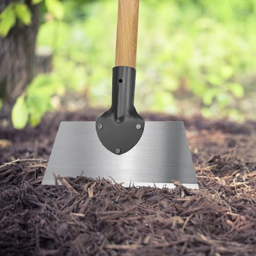 MININUSI Pala per Pulizia Multifunzione,Pala da Giardino in Acciaio Inossidabile,Strumento per Diserbo da Giardino in Metallo Resistente,Pala da Giardinaggio,per Rimozione Ghiaccio,Muschio(24cm)