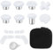 13 in 1 Metal Thumbsticks for Xbox Elite Controller Series 2 Zubeh?r, Ersatz Magnetische Tasten Kit enth?lt 6 Metallbeschichtung Joysticks, 4 Paddles, 2 D-Pads, 1 Justierwerkzeug (Wei?)