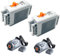 YUN.arbor Power Functions M-Motor 8883 (2 PCS) Battery-Box-8881 (2 PCS) Compatible with Lego Motor MOC Technic Parts