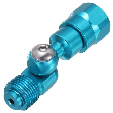 sourcing map Airless Paint Sprayer Swivel Joint 7/8 Inch Thread, 180 Degrees Rotate Removable Sprayer Joint Stainless Steel for Airless Paint Spray Gun,1 PCS