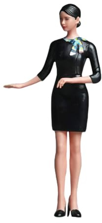 Yunmeryker Figura Miniatura Figura 1/24 Femenina Figura para Diorama Resina Mini Figura je Apta para Manualidades Decoración Interior Escritorio