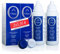 OUNE Líquido de lentillas Oûne 2 x 100 ml más portalentes. Solución para limpieza y desinfección de todo tipo de lentes de contacto blandas. Formato viaje