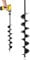 SORANGEUN 3 x 24 Garden Auger Drill Bit for Planting and Post Hole Digging - Upgraded Spiral Design, Solid Shaft - Hex Driver Drill Compatible