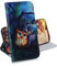 Hülle für Samsung Galaxy M21/M30s, Tierbild Brieftasche Schutzhülle, Kartenschlitz Magnetknopf Stoßfeste Handyhülle für Samsung Galaxy M21/M30s Hülle PU Leder, Eule