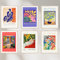 Dekomundo Matisse Premium Poster Set ohne Bilderrahmen - 6x DIN A4 oder 6x 30x40 cm Wanddekoration für Zuhause, A4 (21x29,7) cm