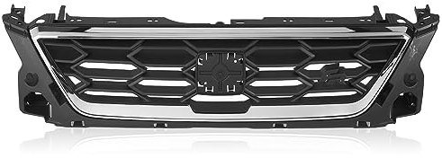 Frontgrill, Frontgrill, Frontstoßstangengrill, Frontgrillverkleidung, Frontstoßstangengrill mit Chromumrandung 6F0853654E, Ersatz für SEAT Ibiza 6F MK5 Pre Facelift 2017 Bis