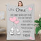 ACCZ Personalisierte Decke für Oma - Geburtstagsgeschenk, Weihnachten, Danksagung von Enkelin - Beste Oma Geschenke