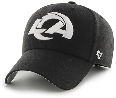 47 Los Angeles Rams NFL MVP Unisex Baseball Cap Verstellbar Teamabzeichen Schwarz, Schwarz , Einheitsgröße