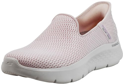 Skechers Women's Go Walk Flex Slip-ins-Relish Sneaker, Light Pink, 7.5