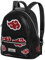 Naruto Clouds-Heady Rucksack, Schwarz, 24,5 x 29 cm, Kapazität 8 L